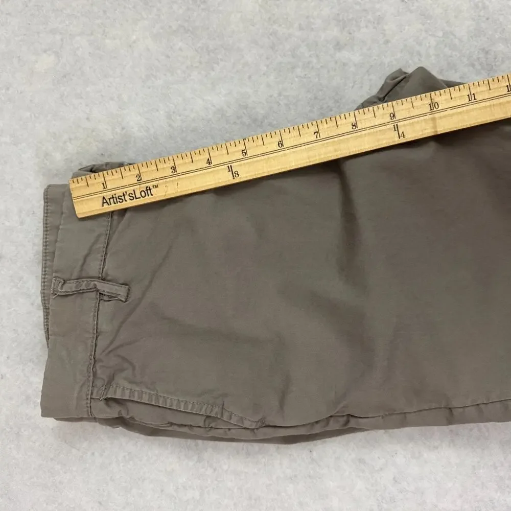 James Perse Bermuda Shorts Womens 26 Brown Cuffed Hem Preppy Cotton - Picture 5 of 10
